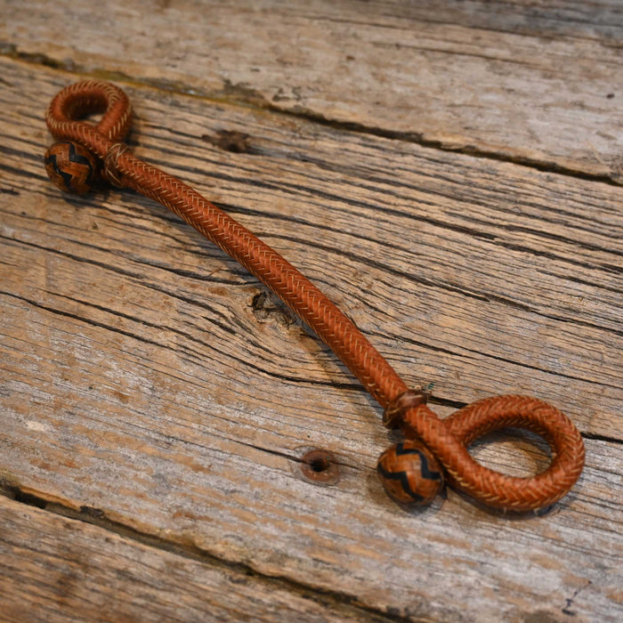 Burnt Orange Rawhide Bit Hobble