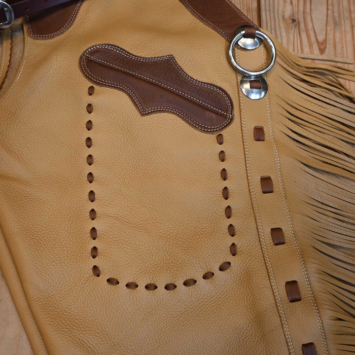 Teskey's X-Large Smooth Tan Shotgun Chaps