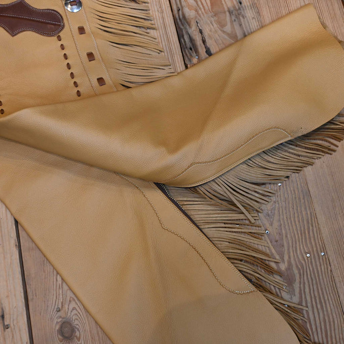 Teskey's X-Large Smooth Tan Shotgun Chaps