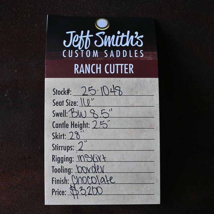 16" JEFF SMITH BUSTER WELCH RANCH CUTTER SADDLE