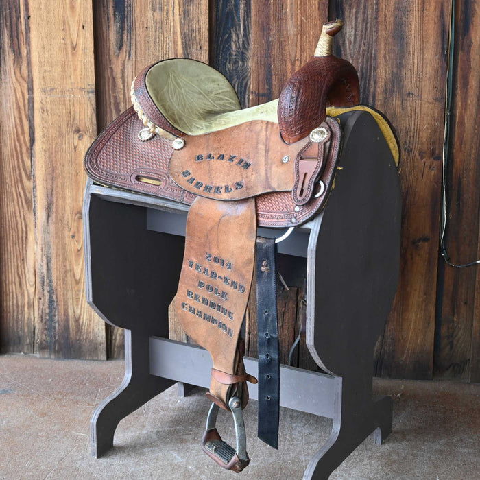 14" USED CORRIENTE BARREL SADDLE