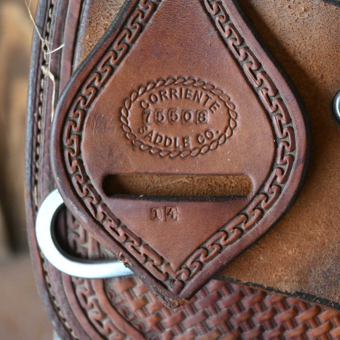 14" USED CORRIENTE BARREL SADDLE