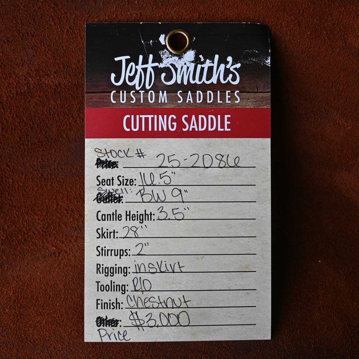 16.5" JEFF SMITH BUSTER WELCH CUTTING SADDLE