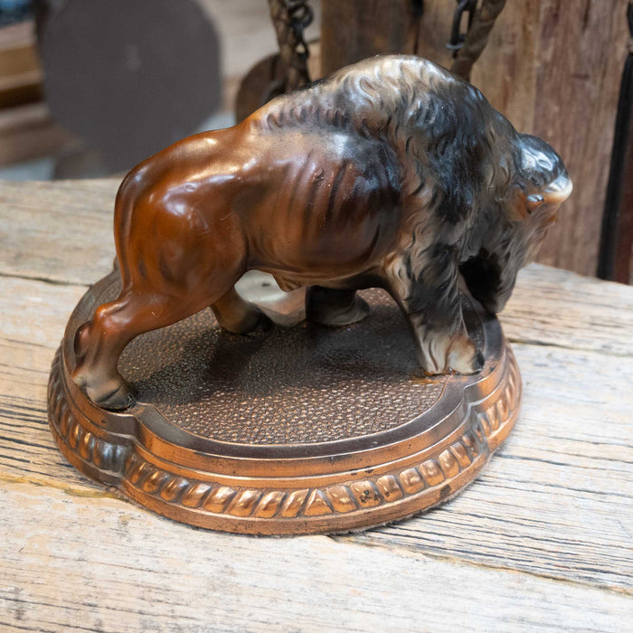 Vintage Metal Buffalo Ashtray