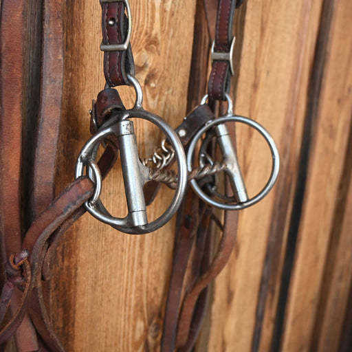 Reinsman Locked O-Ring Twisted Wire Snaffle Bridle Rig Sale Barn Reinsman