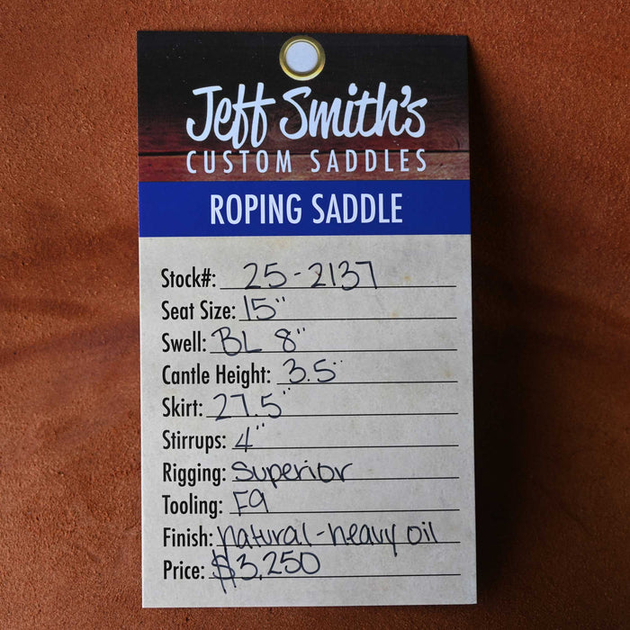 15" JEFF SMITH TEAM ROPING SADDLE