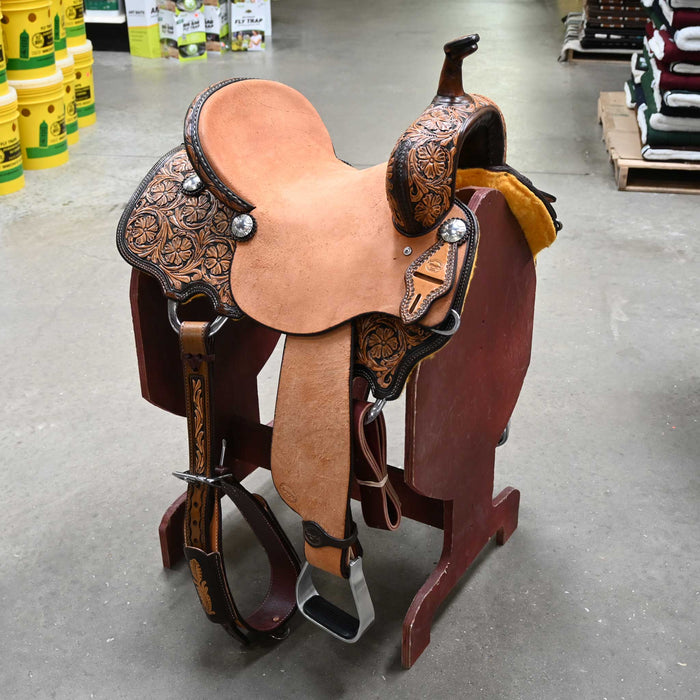 15" TESKEY'S BARREL SADDLE Saddles - New Teskey's Saddlery
