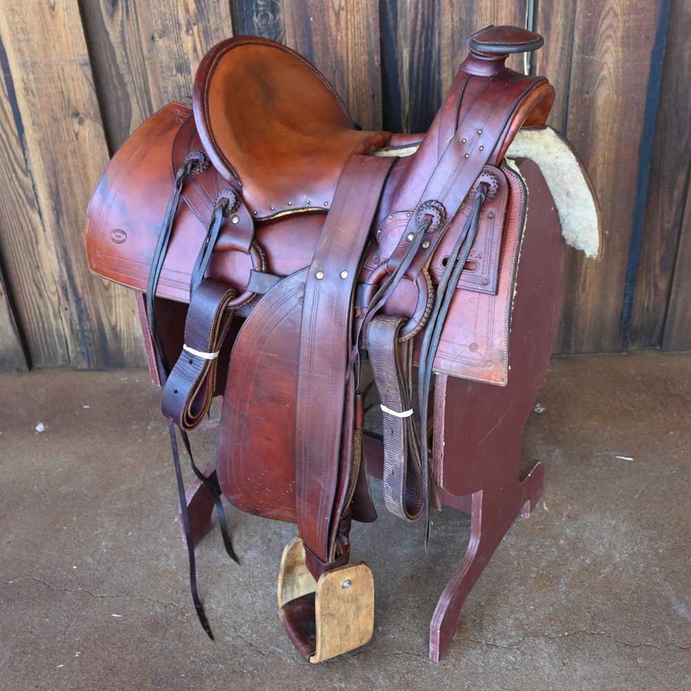 15" USED D. CARRICO MULE SADDLE Saddles D.CARRICO