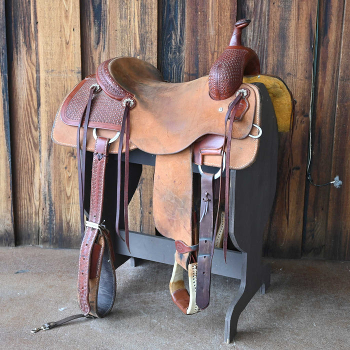 15.5" USED FORT WORTH CUTTING SADDLE