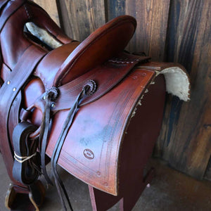 15" USED D. CARRICO MULE SADDLE Saddles D.CARRICO