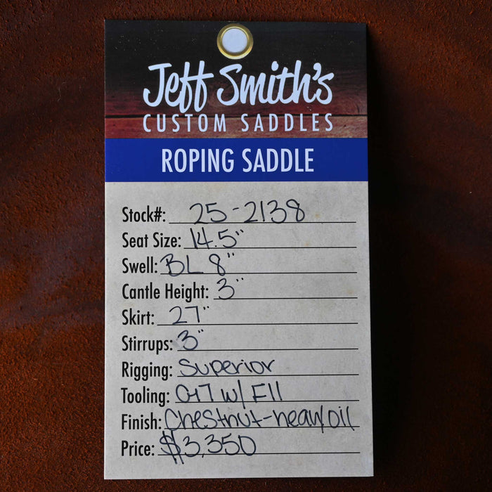 14.5" JEFF SMITH TEAM ROPING SADDLE