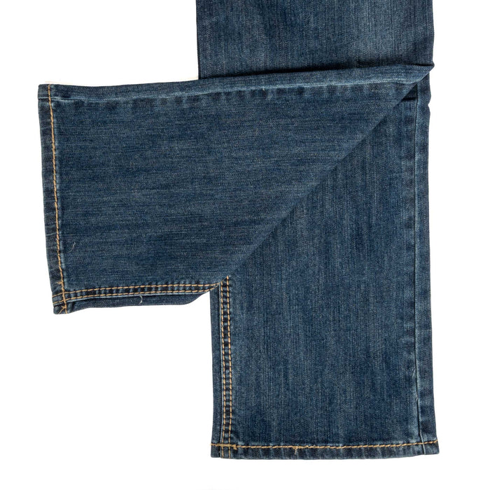 Rock & Roll Denim Men's Ladder Embroidered Double Barrel Straight Bootcut Jean