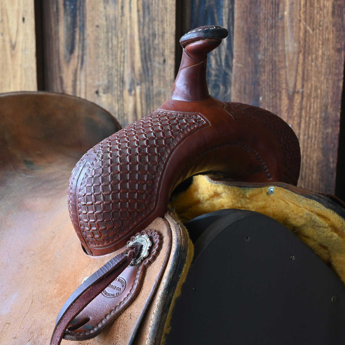 15.5" USED FORT WORTH CUTTING SADDLE