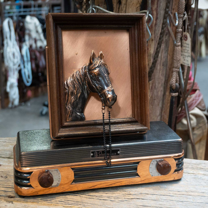 Vintage 1950's Abbot Radio Horse Frame Radio Clock need cord Resistor