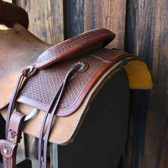 15.5" USED FORT WORTH CUTTING SADDLE