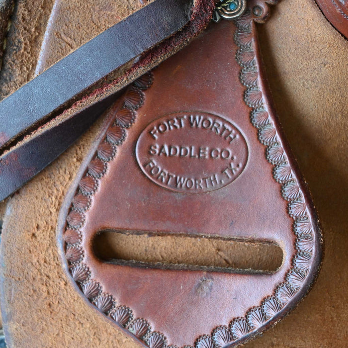 15.5" USED FORT WORTH CUTTING SADDLE