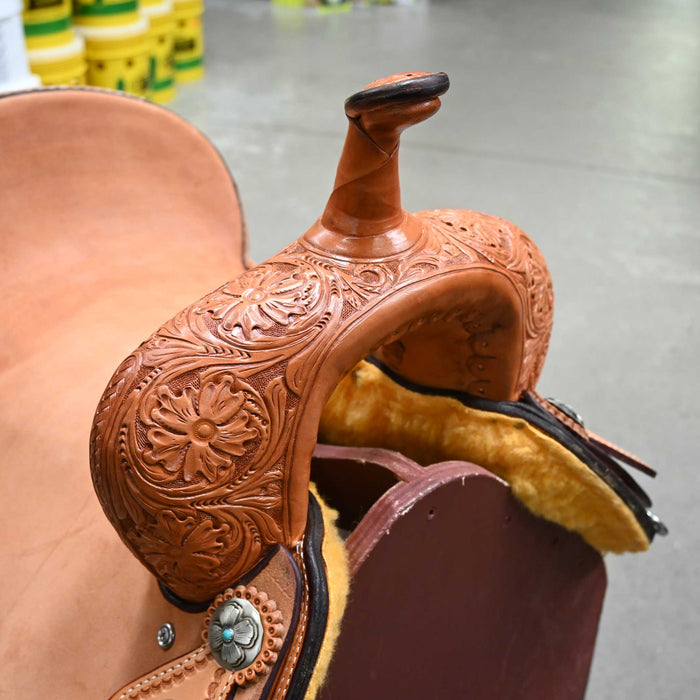 15.5" TESKEY'S BARREL SADDLE Saddles - New Teskey's Saddlery