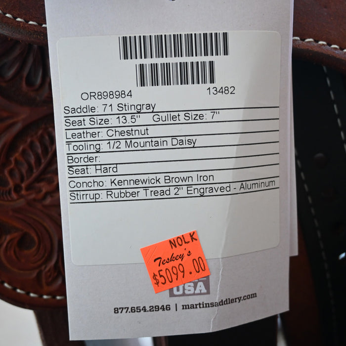 13.5" MARTIN STINGRAY BARREL SADDLE Saddles - New Martin Saddlery