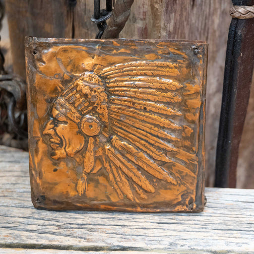 Vintage Indian Copper Sheet Wall Hanging Collectibles MISC
