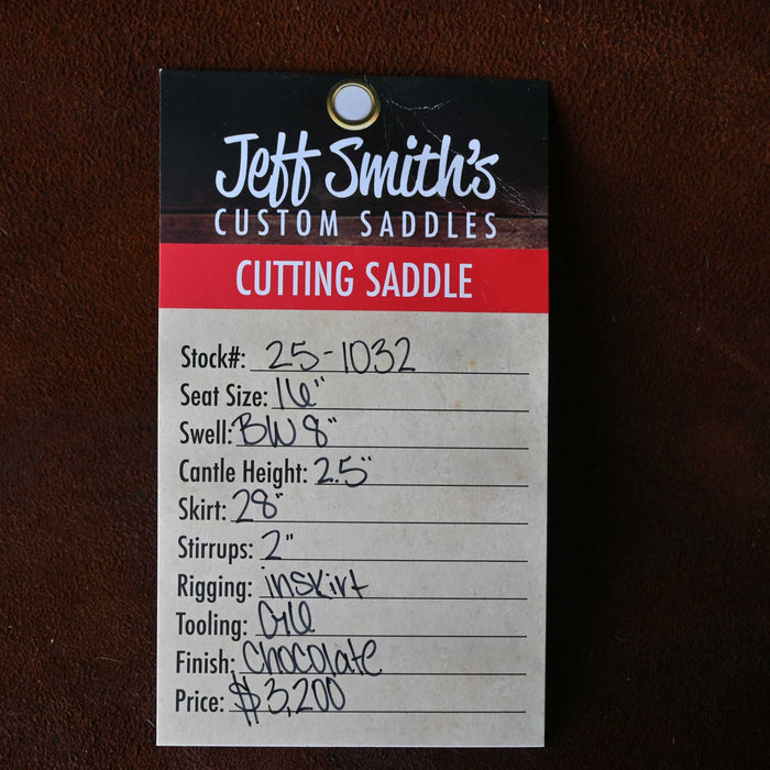 16" JEFF SMITH BUSTER WELCH CUTTTING SADDLE