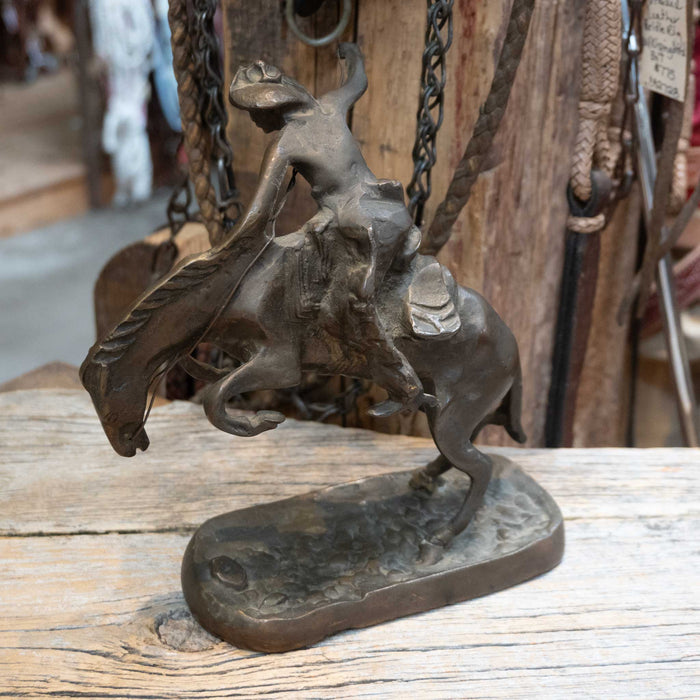 Vintage Bucking Cowboy Bronze Collectibles MISC