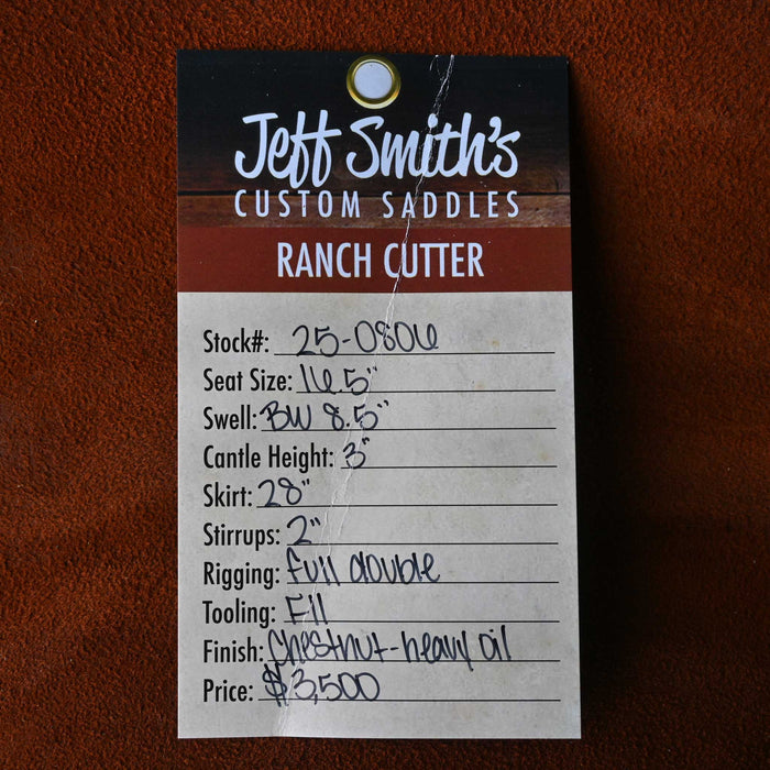 16.5" JEFF SMITH BUSTER WELCH RANCH CUTTER SADDLE
