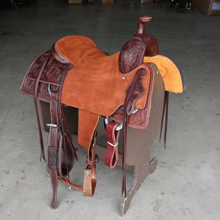 16.5" JEFF SMITH BUSTER WELCH RANCH CUTTER SADDLE