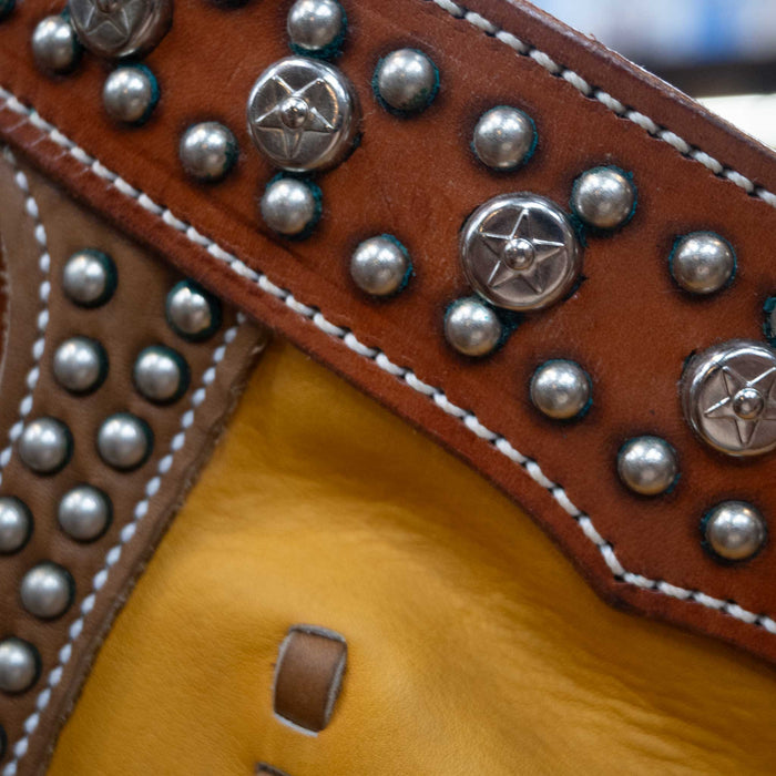 Kid's Chaps Studded Never Worn Cond. Quality leather working pocket Collectibles Vintage