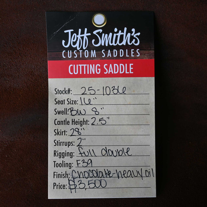 16" JEFF SMITH BUSTER WELCH CUTTING SADDLE