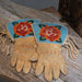 Beautiful Vintage Beaded Gauntlets with Traditional Rose Motiff Collectibles MISC