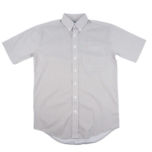 Panhandle Slim Men's Tan Diamond Print Shirt MEN - Clothing - Shirts - Short Sleeve Panhandle