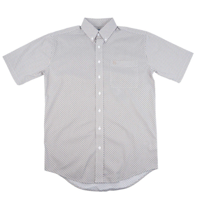 Panhandle Slim Men's Tan Diamond Print Shirt MEN - Clothing - Shirts - Short Sleeve Panhandle