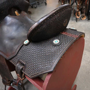 15.5" USED DOUBLE J PURSUIT FLEX BARREL SADDLE