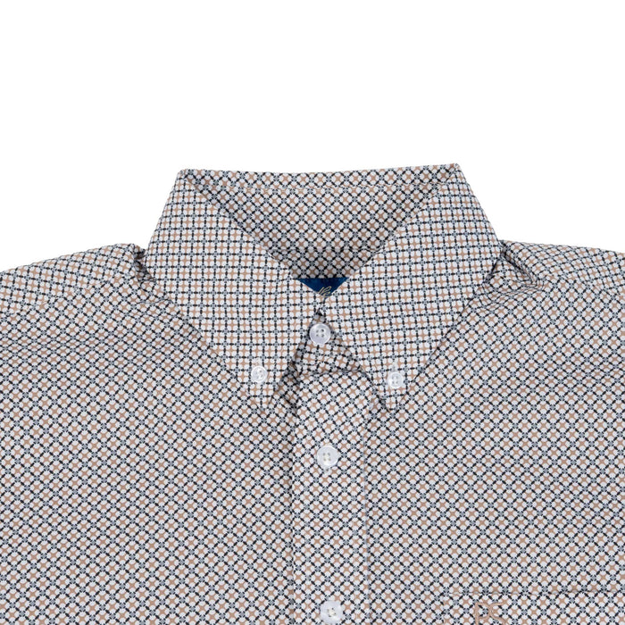 Panhandle Slim Men's Tan Diamond Print Shirt MEN - Clothing - Shirts - Short Sleeve Panhandle