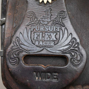 15.5" USED DOUBLE J PURSUIT FLEX BARREL SADDLE