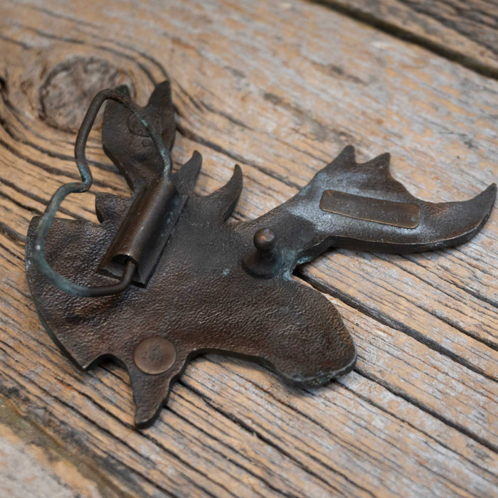 Vintage 1976 Bergamot Brass Works Michigan Moose Buckle ACCESSORIES - Additional Accessories - Buckles Bergamot Brass Works
