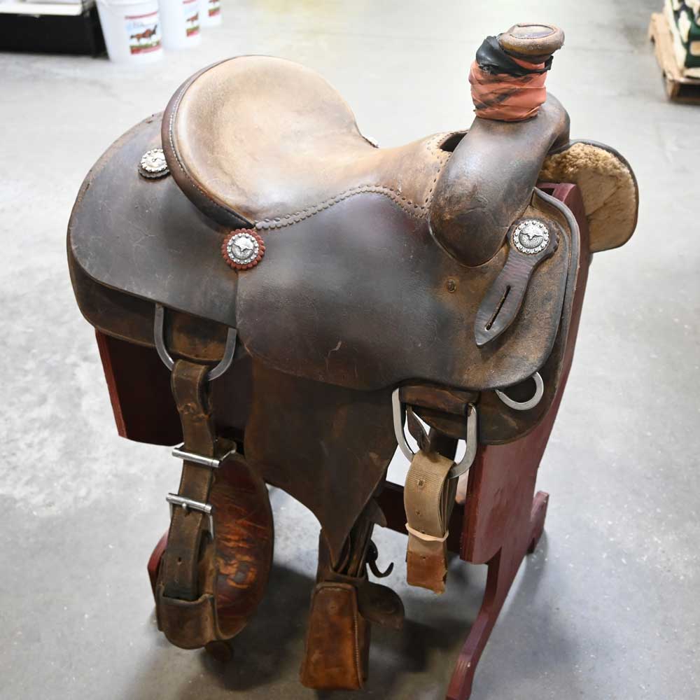 14.5" USED NRS ROPING SADDLE