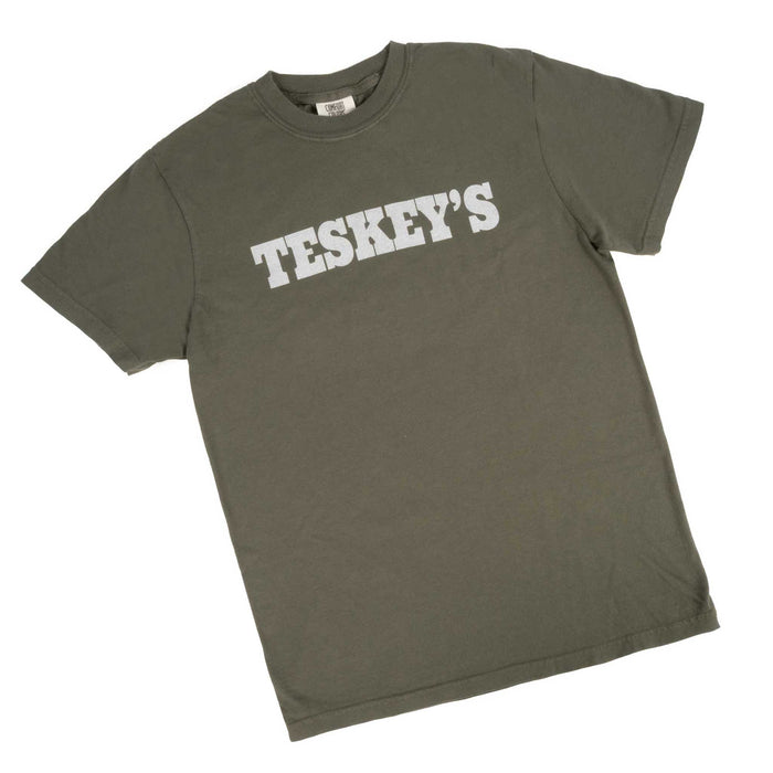 Teskey's Plain Logo Tee - Sage