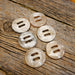 Cow Horn 1 1/4" Concho Set Tack - Conchos & Hardware MISC
