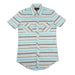 Rock & Roll Denim Men's Teal Striped Snap Shirt MEN - Clothing - Shirts - Short Sleeve Panhandle