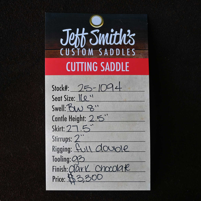 16" JEFF SMITH BUSTER WELCH CUTTING SADDLE