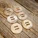 Cow Horn 1 1/4" Concho Set Tack - Conchos & Hardware MISC