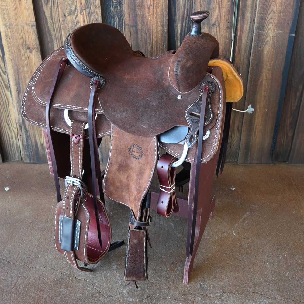 15" JEFF SMITH ROPING SADDLE Saddles Jeff Smith