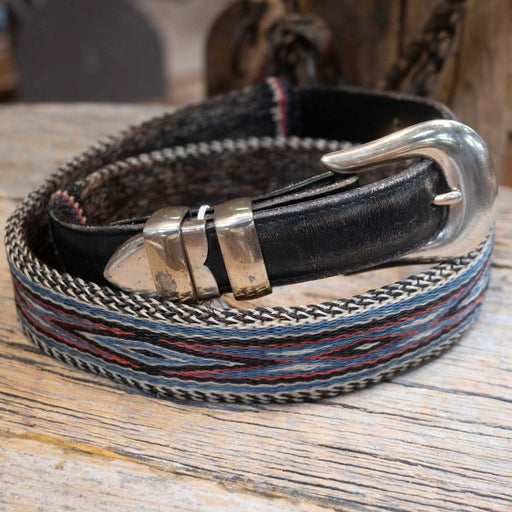 Vintage 1980's Hitched Horse Hair 34" Belt Collectibles MISC