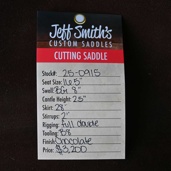 16.5" JEFF SMITH BEAU GALYEAN CUTTING SADDLE
