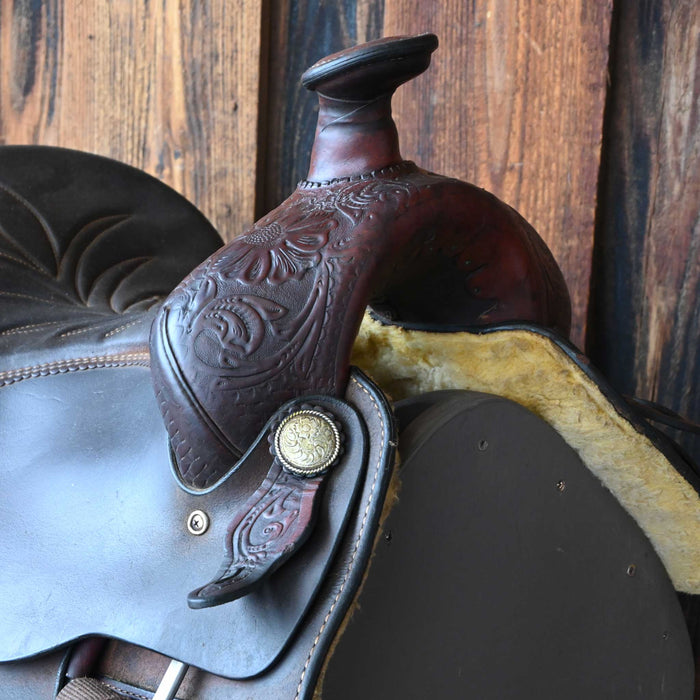 14.5" USED HEREFORD TEAM ROPING SADDLE