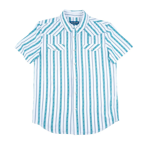 Panhandle Slim Men's Western Turquoise Stripe Snap Shirt MEN - Clothing - Shirts - Short Sleeve Panhandle