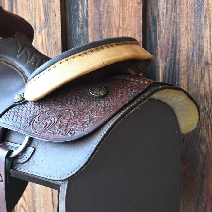 14.5" USED HEREFORD TEAM ROPING SADDLE