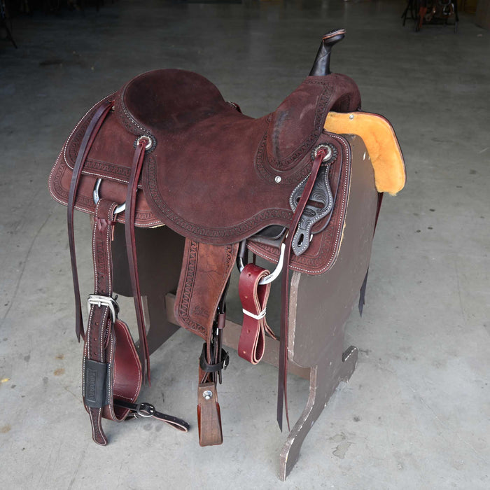 16.5" JEFF SMITH BEAU GALYEAN CUTTING SADDLE