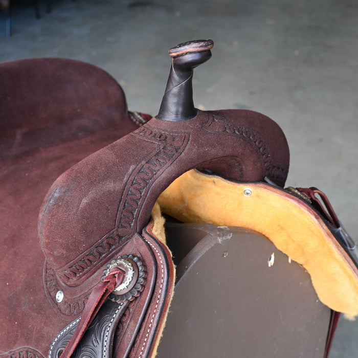 16.5" JEFF SMITH BEAU GALYEAN CUTTING SADDLE